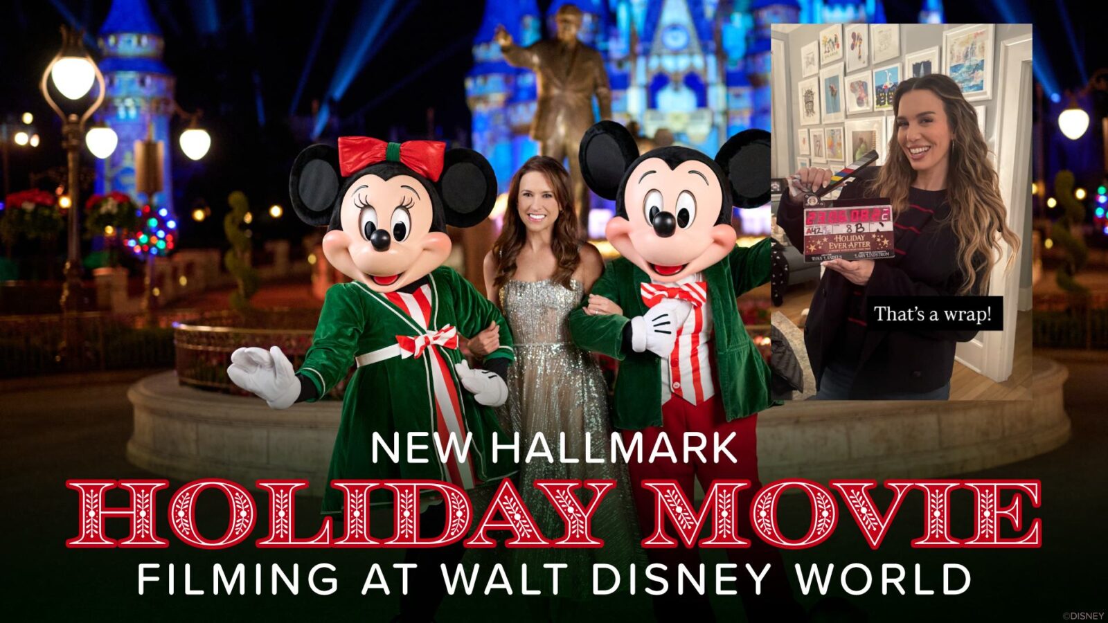 Filming Wraps at Walt Disney World for Hallmarks Landmark Lacey Chabert Holiday Movie