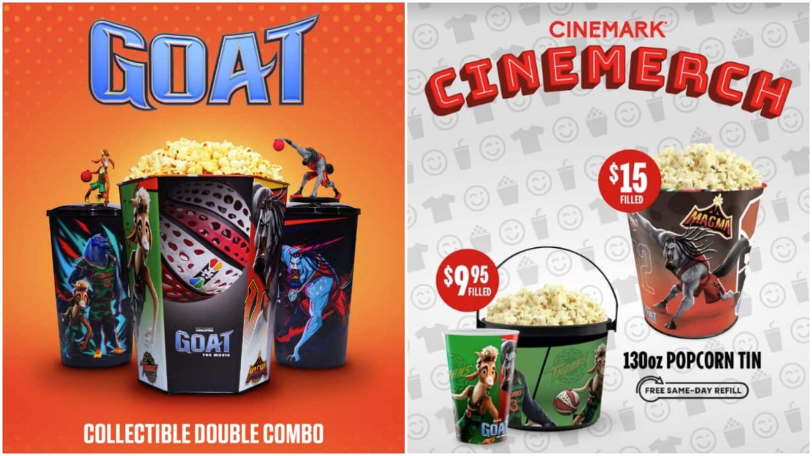 GOAT Movie Popcorn Tin Coming to Regal and Cinemark