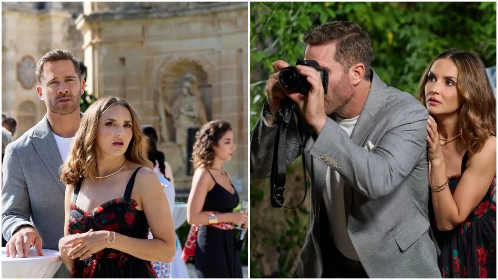 Hallmark Favorites Rachael Leigh Cook and Luke Macfarlane Finally Team Up Tonight in 'Caught By Love'