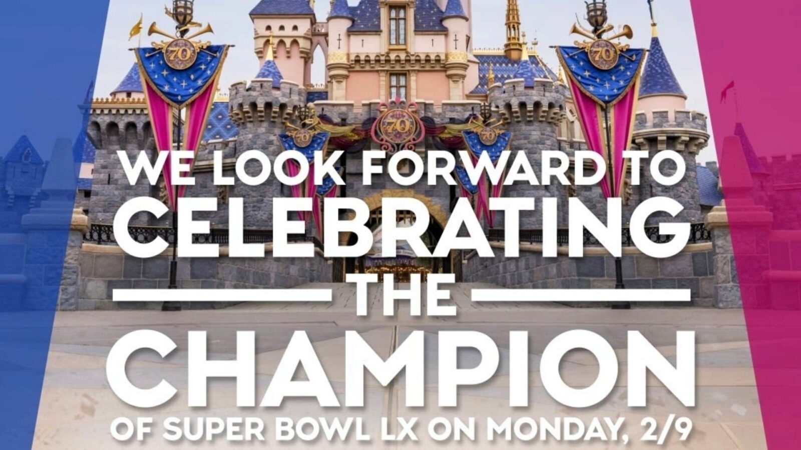 I'm Going to Disneyland." Super Bowl LX Parade Will Be Held Feb 9th, 2026