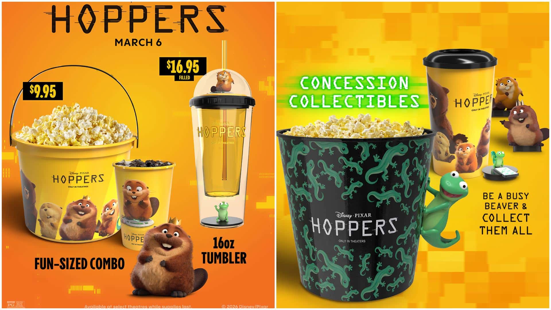 Pixar’s New Popcorn Bucket! See the First "Hoppers" Merch as Tickets Go on Sale