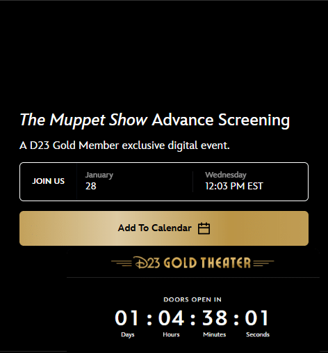 Is The Muppet Show Advance Screening coming to D23 Gold Theater Heres what we know