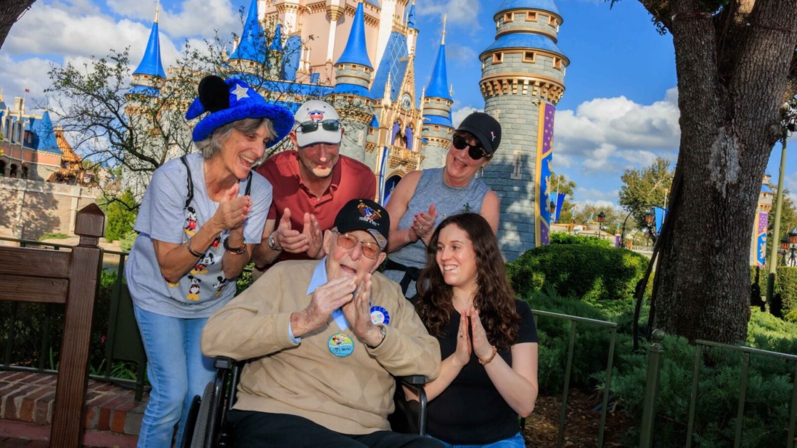 WWII Veteran Celebrates 101st Birthday at Magic Kingdom