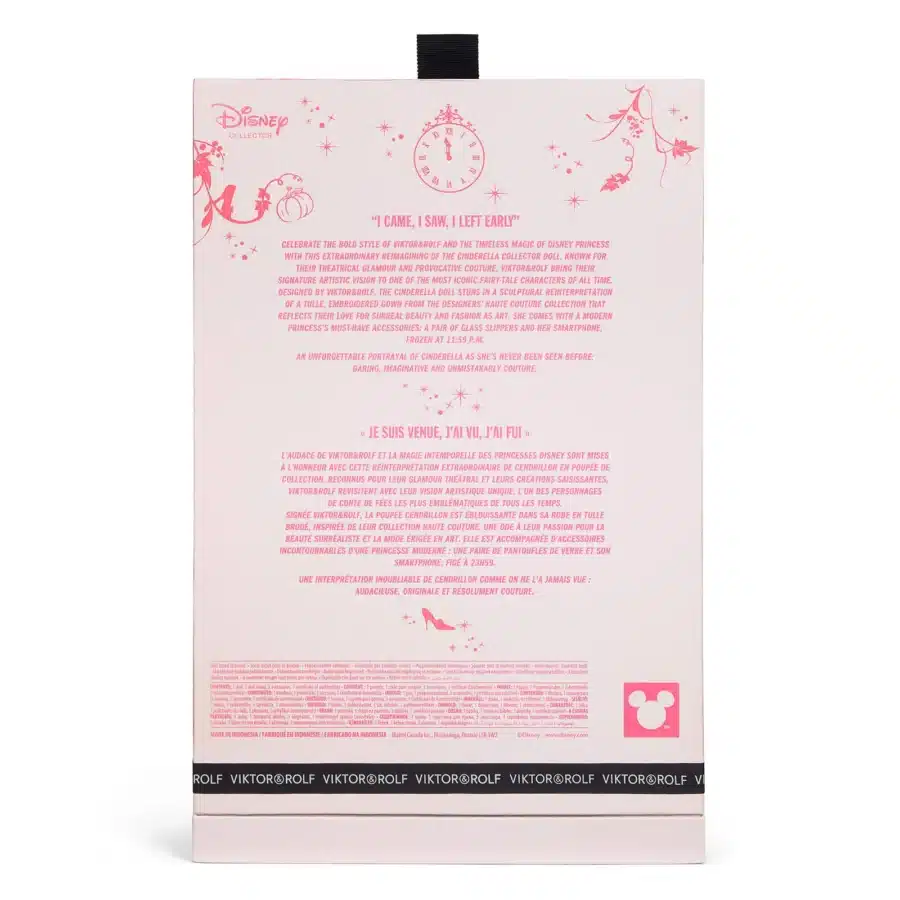 Disney  Mattel Team Up With ViktorRolf for Couture Cinderella Doll