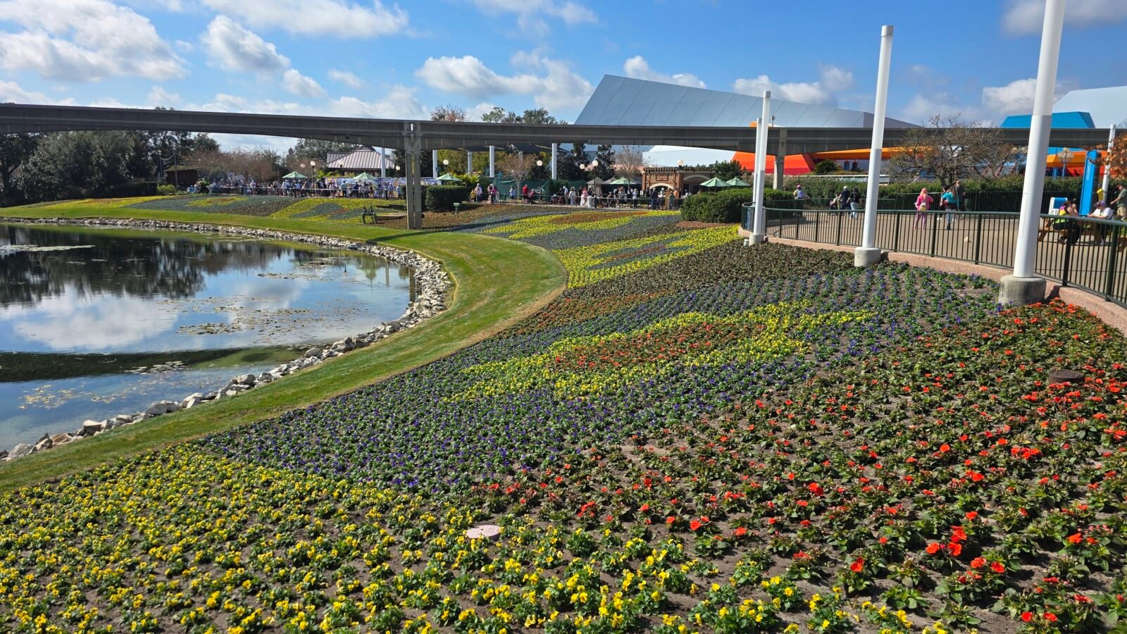World Showcase Epcot Flowers