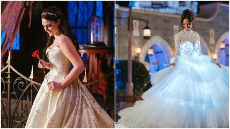 Disney Unveils High-Tech "Glow" Gown for 35th Anniversary of Fairy Tale Weddings