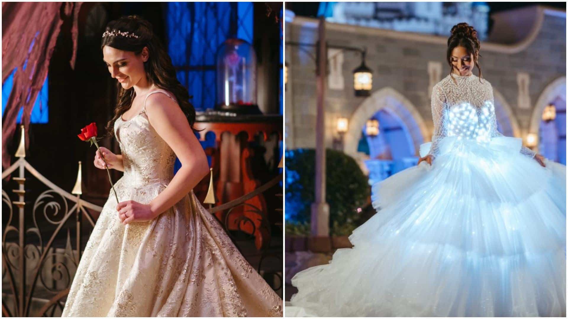 Disney Unveils High-Tech "Glow" Gown for 35th Anniversary of Fairy Tale Weddings
