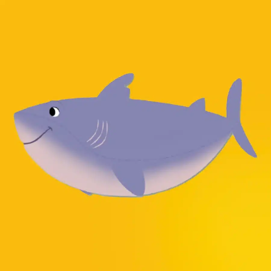 New 6 inch Plush Mabel King George and Diane Shark