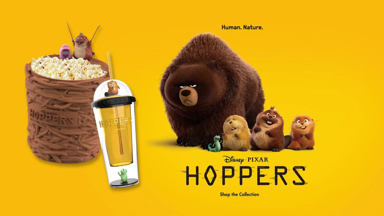 Pixar Hoppers Where to Buy the New Beaver Dam Buckets and Tom the Lizard Tumblers