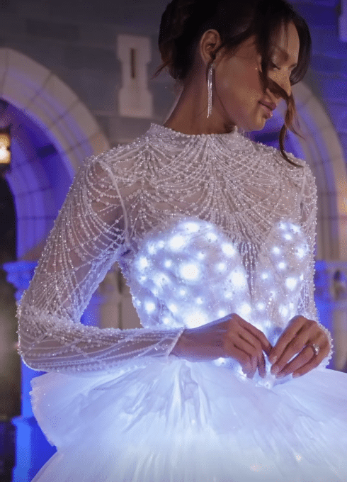 Disney Unveils High Tech Glow Gown for 35th Anniversary of Fairy Tale Weddings