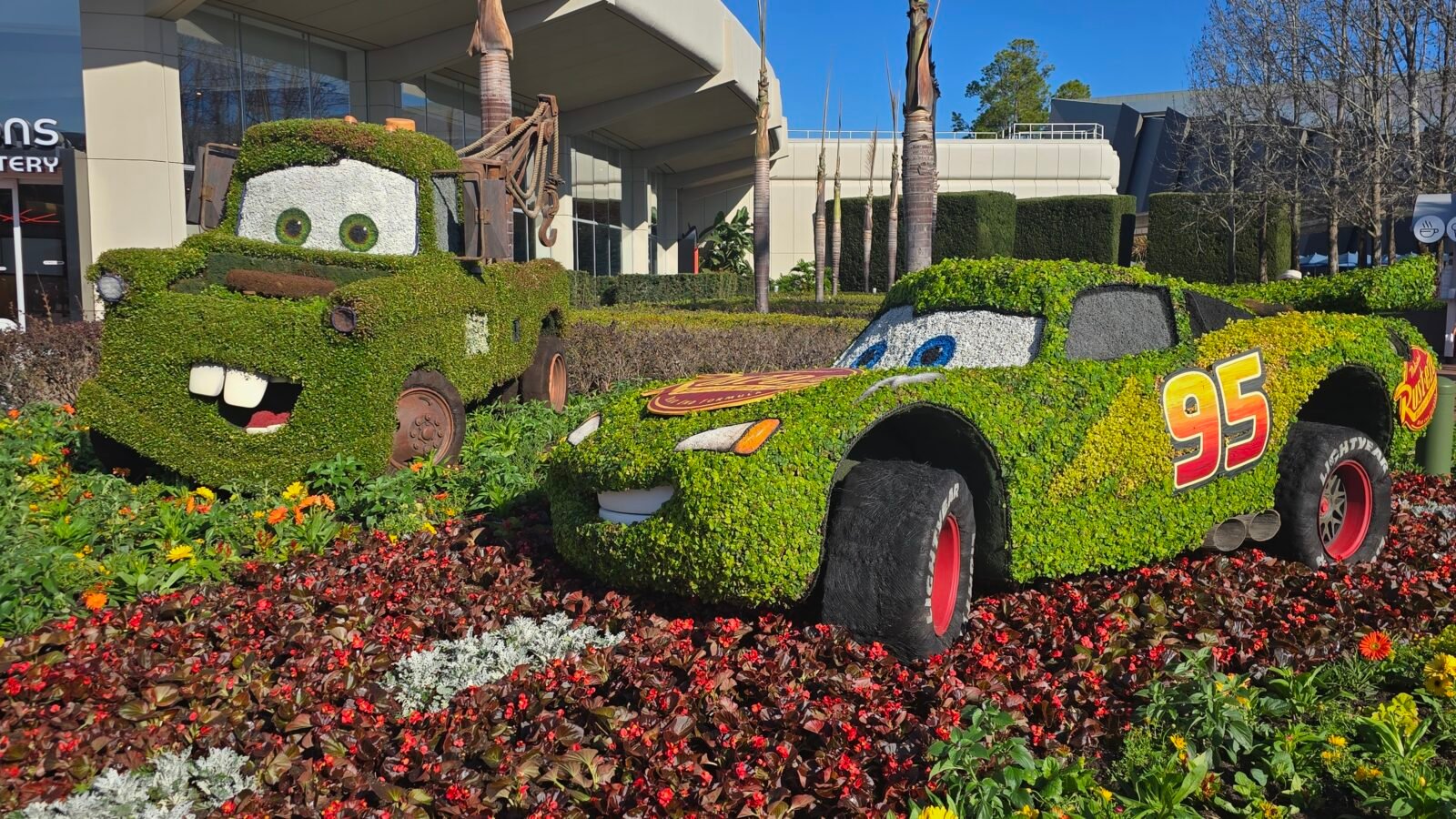 Cars Topiary Mater Lightning McQueen Epcot Flower Garden 2026