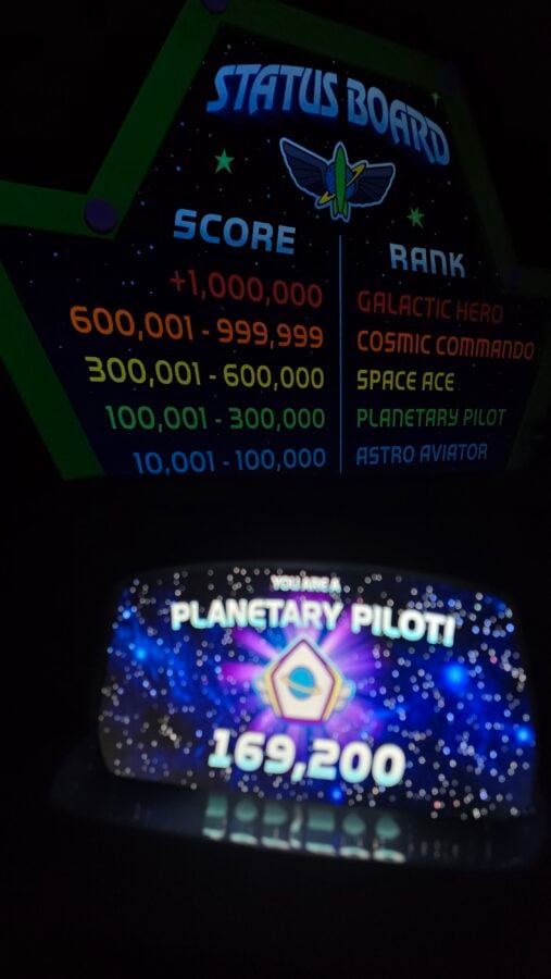 Scoring Board Buzz Lightyear Space Ranger Spin