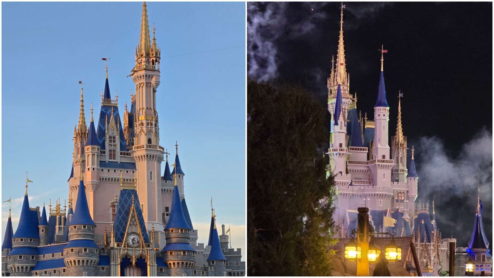 Daytime and Nighttime Cinderella Castle 2026