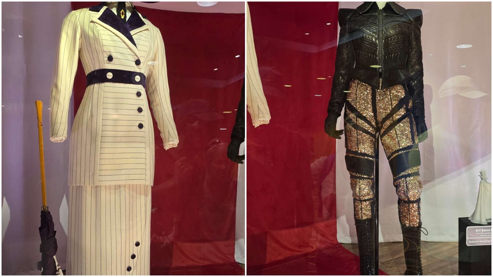Rose's Boarding Suit from Titanic and Cruella's Biker Ensemble from Cruella