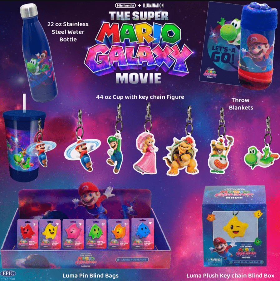 Epic Theatres The Super Mario Galaxy Movie Merchandise 2026
