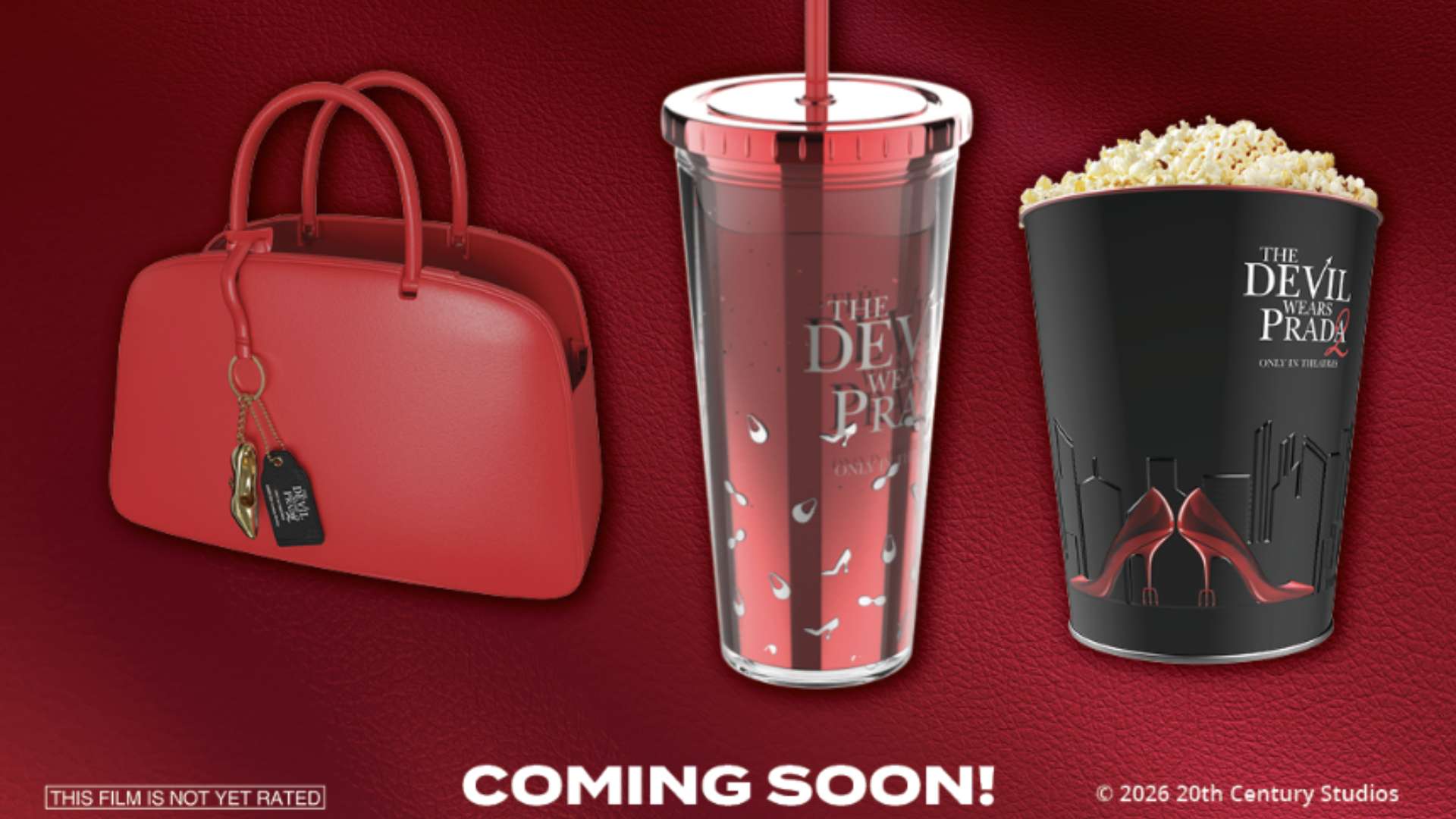 The Devil Wears Prada 2 Popcorn Bucket Looks Like a Designer Handbag and Tickets Are on Sale Now