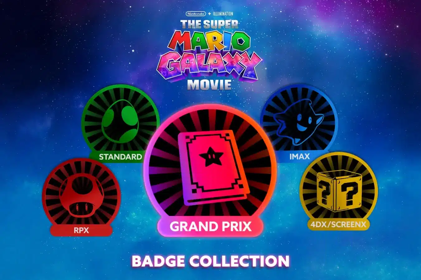 Regal Mario Badge Collection
