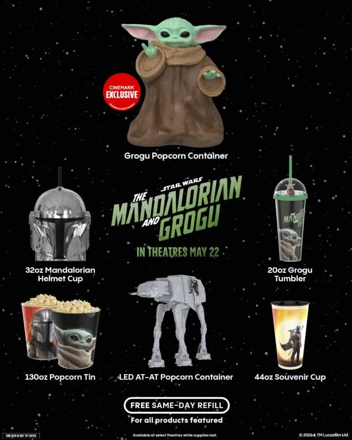 Cinemark Mandalorian  Grogu pocporn Bucket collection