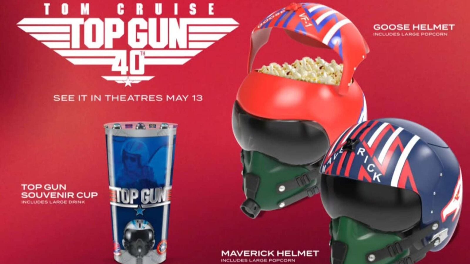 AMC Just Confirmed the Tom Cruise Top Gun 40th Anniversary Helmet Buckets