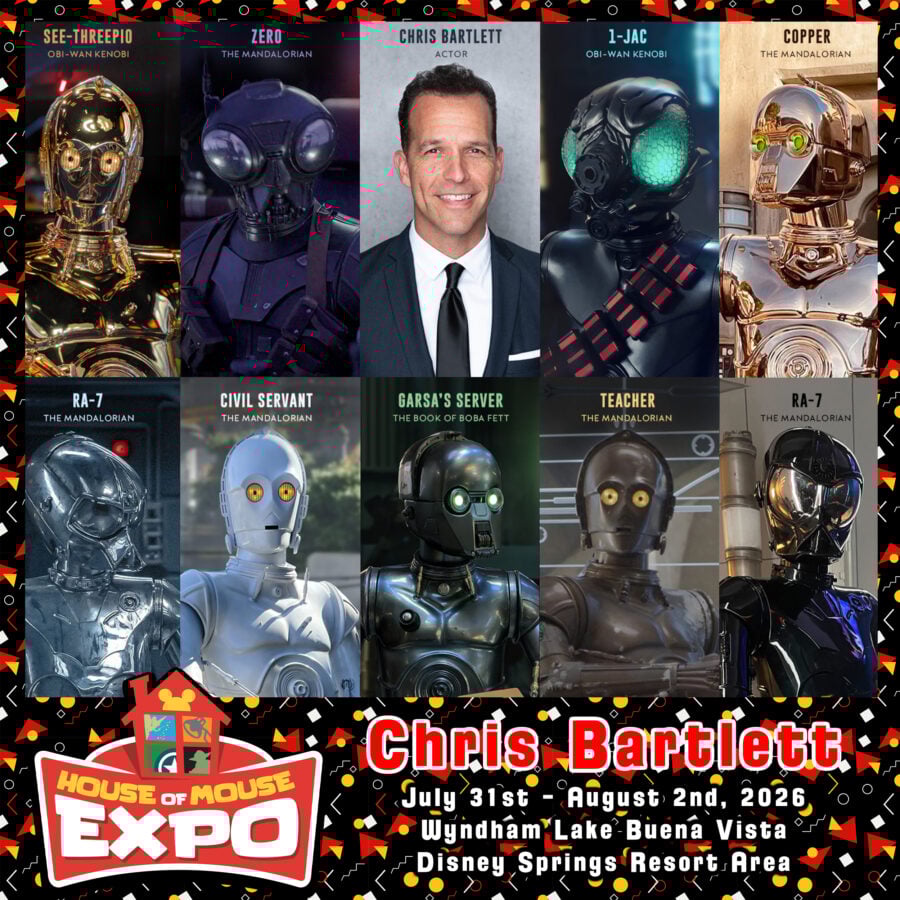 Chris Bartlett Droid Performer from The Mandalorian