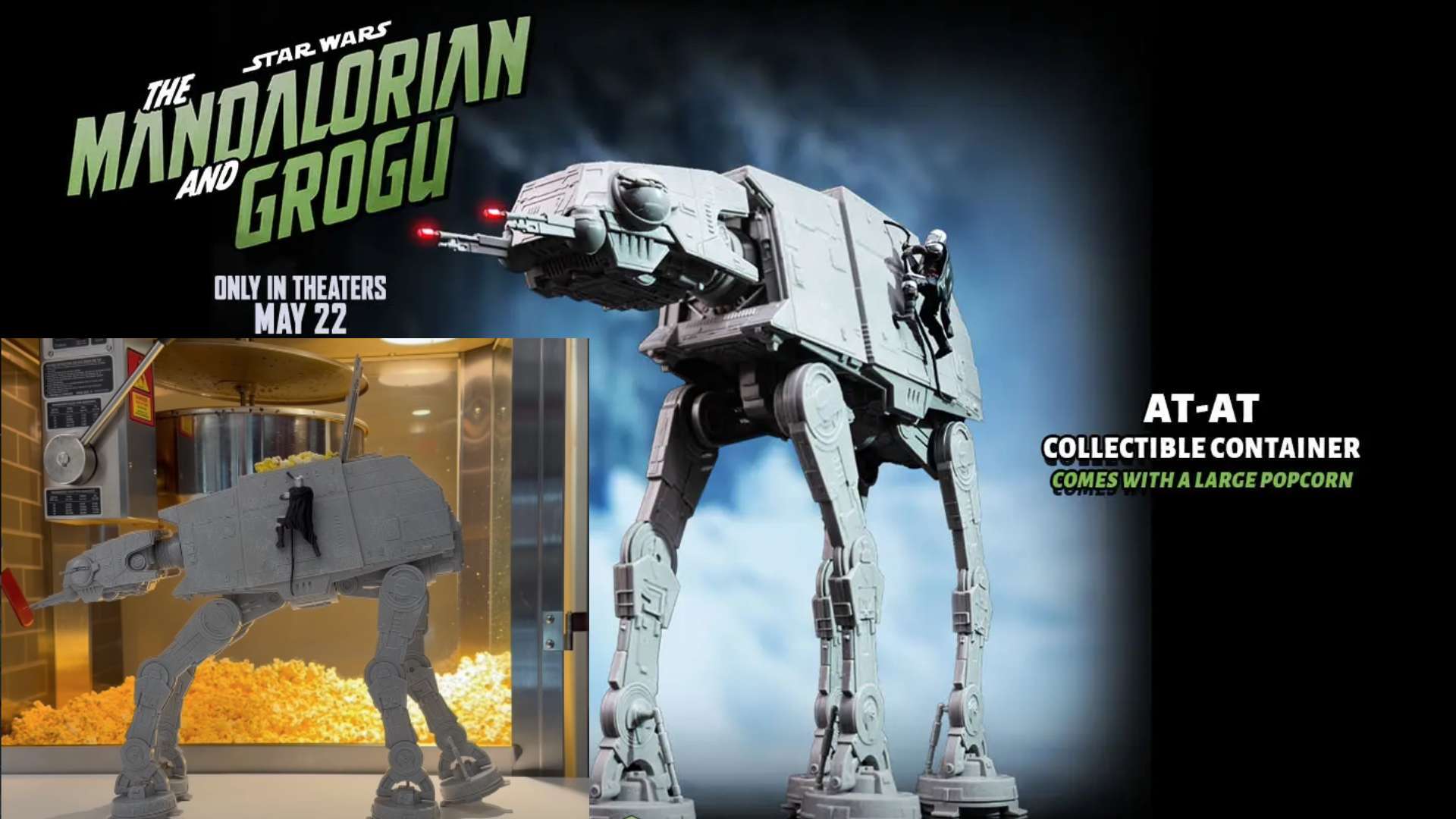 Closer Look: The AT-AT Popcorn Bucket for The Mandalorian and Grogu with Lights & Sound