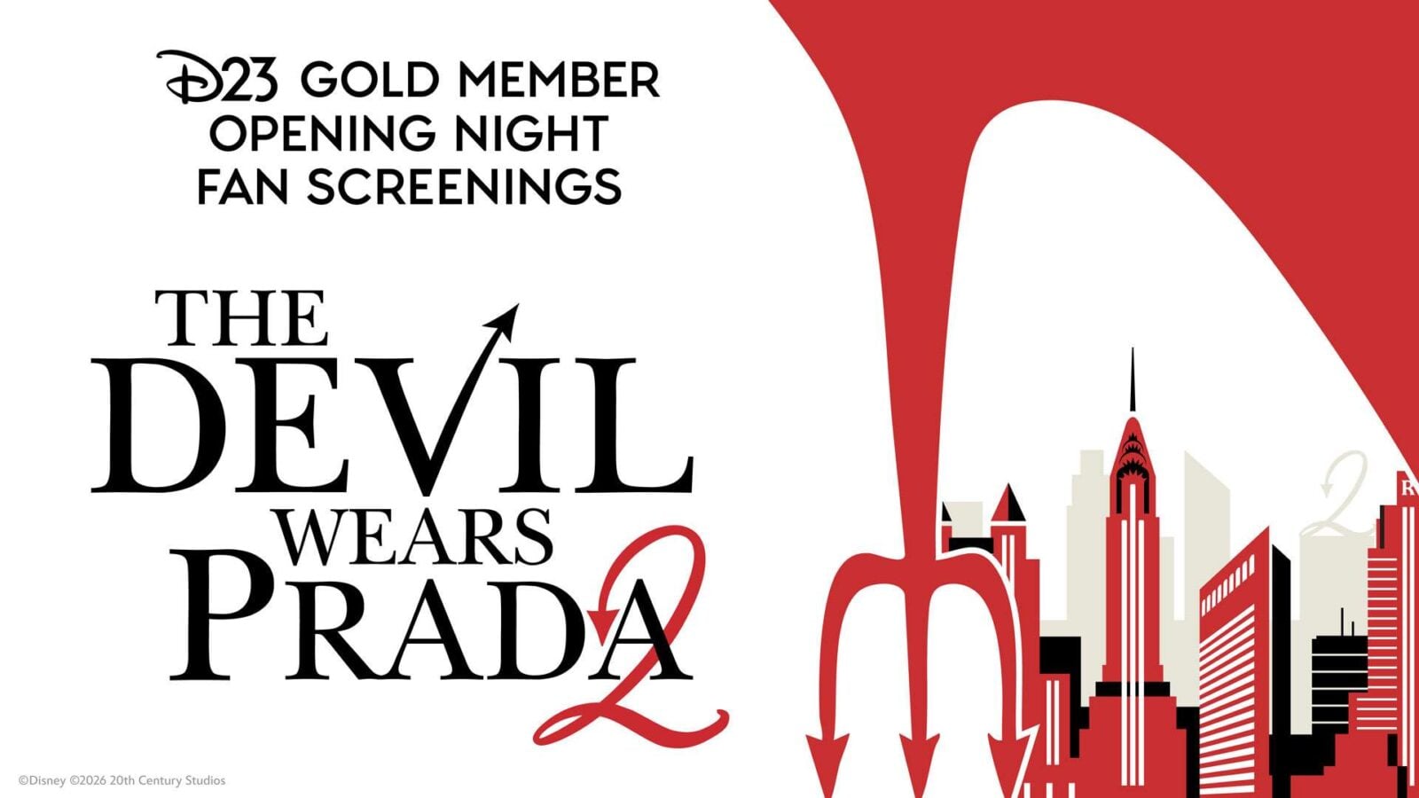 D23 Gold Members Can See The Devil Wears Prada 2 Opening Night in Orlando and Irvine