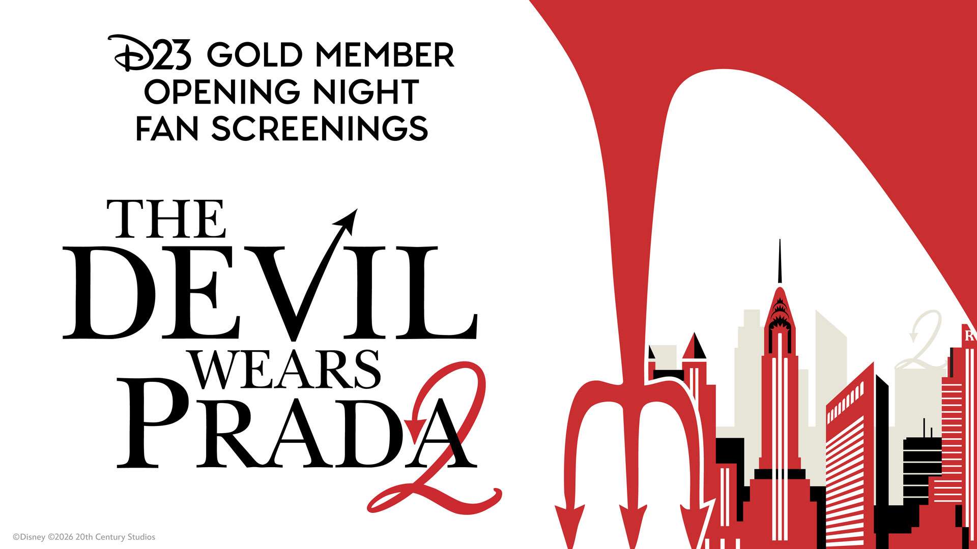 D23 Gold Members Can See The Devil Wears Prada 2 Opening Night in Orlando and Irvine