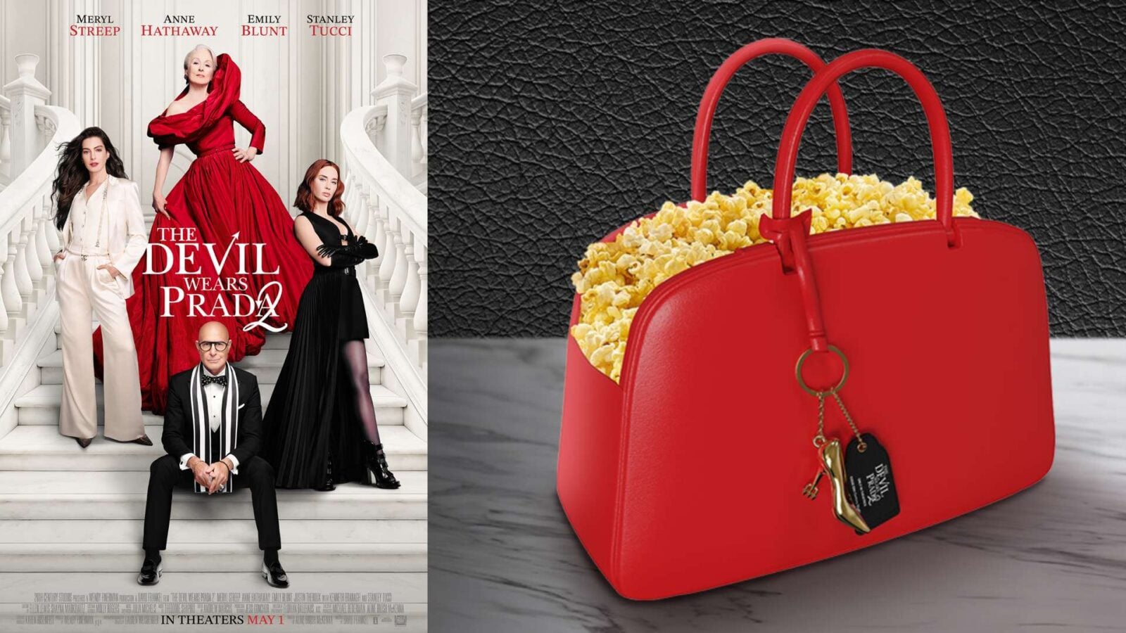Devil Wears Prada 2 Handbag Popcorn Bucket Where to Buy at Cinemark AMC and Regal Before It Sells Out