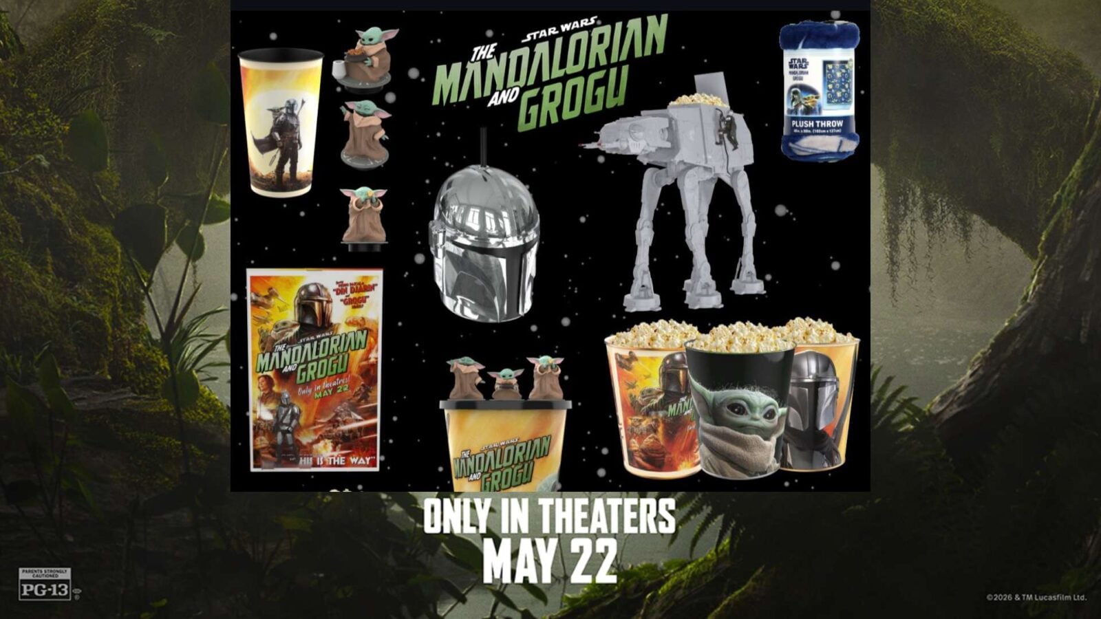 EPIC Theatres Mandalorian and Grogu Popcorn Bucket AMC Regal and Cinemark don't offer