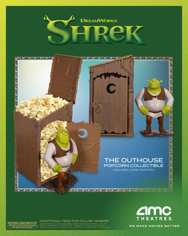DreamWorks Shrek 25th Anniversary Outhouse Popcorn Bucket AMC