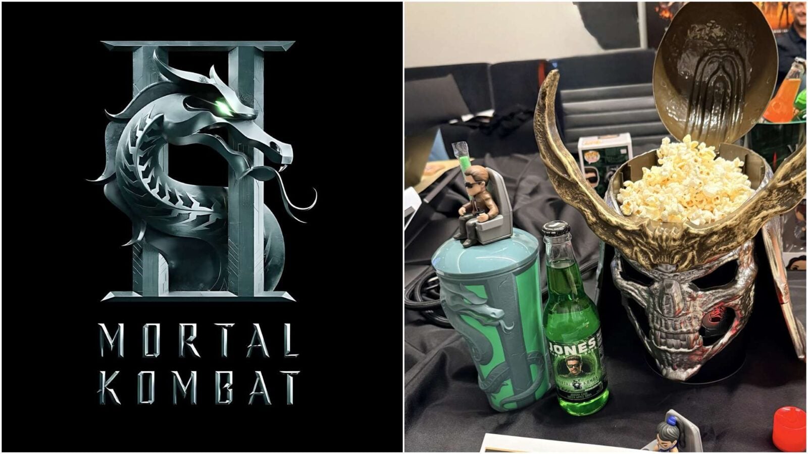 Mortal Kombat 2 Jones Soda Popcorn Bucket and Cup with Topper