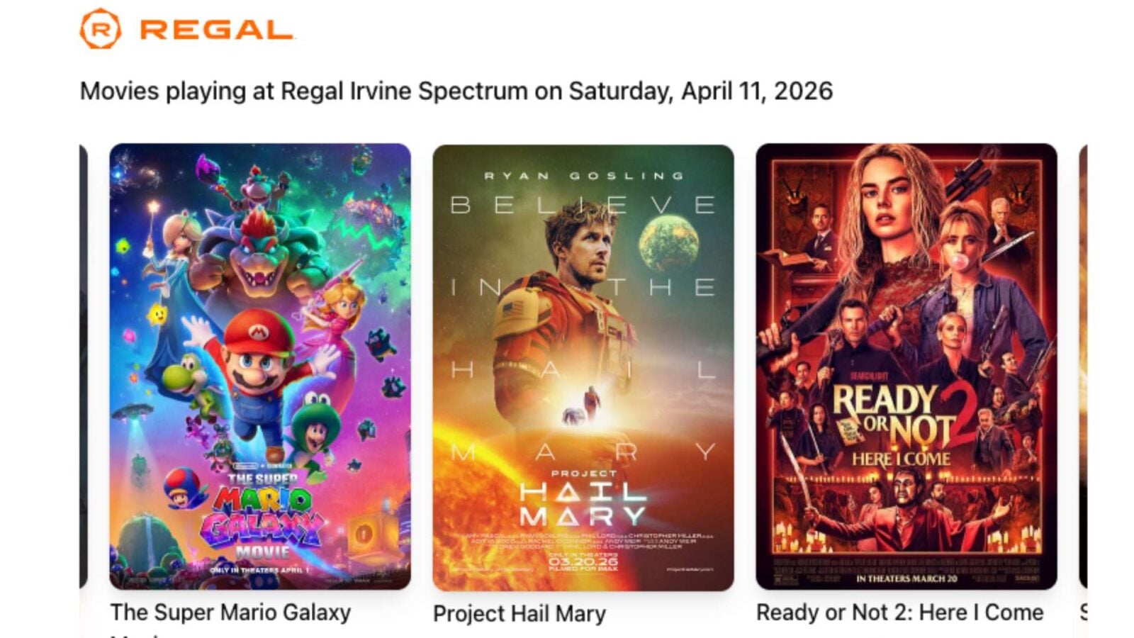 Regal Launches a ChatGPT App That Lets You Search Showtimes and Buy Movie Tickets Through AI Fantasy Land News Regal Launches a ChatGPT App That Lets You Search Showtimes and Buy Movie Tickets Through AI