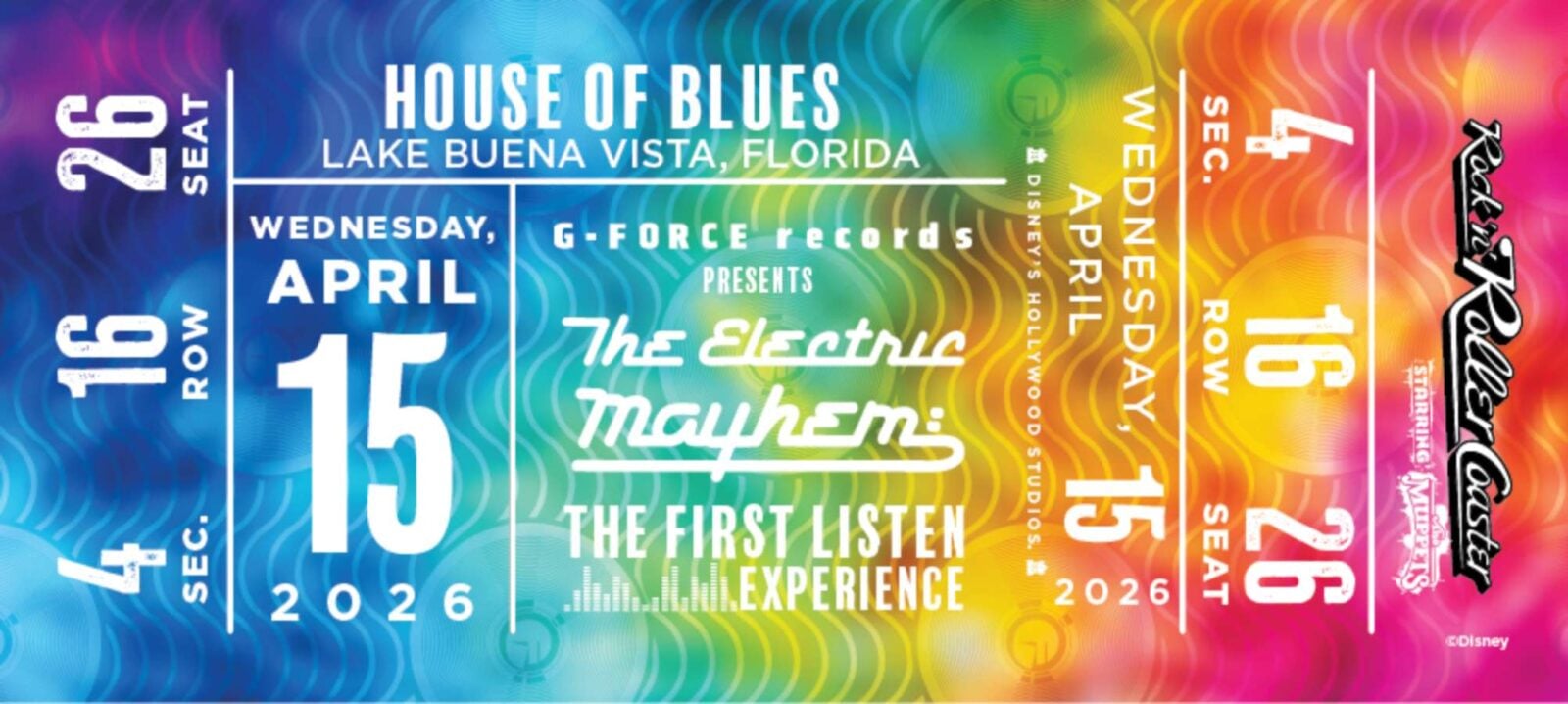 Rock Roller Starring The Muppets Listenign Fantasy Land News The First Listen Experience Rock Roller Coaster Muppets