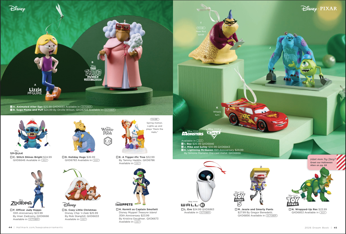 Screenshot 20260412 062342 Fantasy Land News Hallmark 2026 Disney Ornaments