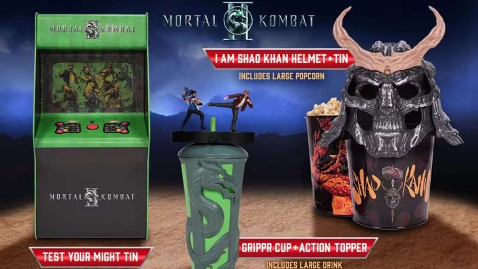Shao Kahn Container Arcade Bucket Dragon Cup The Complete Mortal Kombat II Collectible Guide