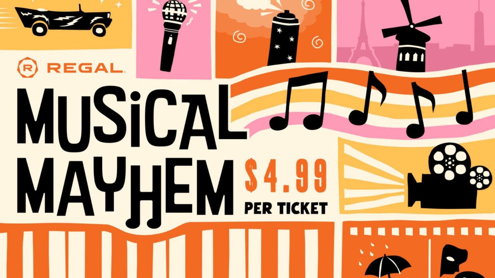 Regal's Musical Mayhem Series Brings 28 Music Films to the Big Screen for $4.99 in May 2026