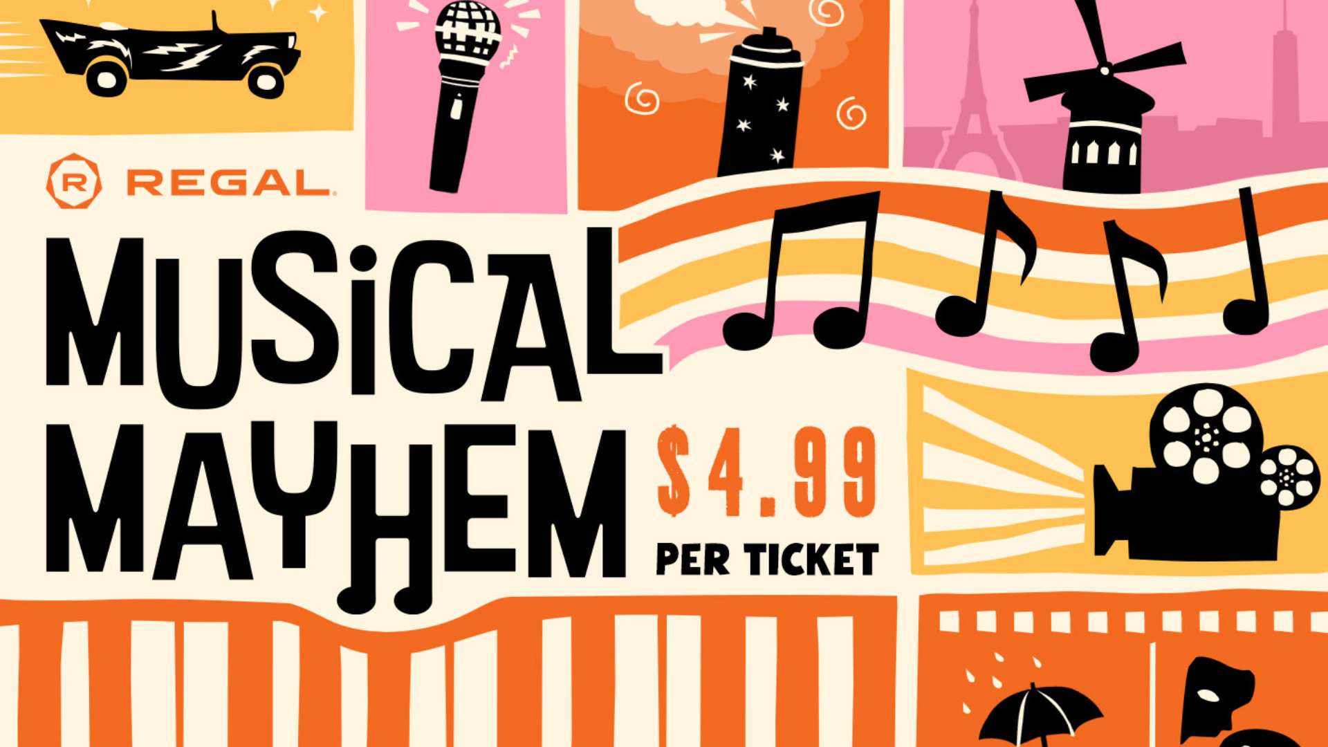 Regal's Musical Mayhem Series Brings 28 Music Films to the Big Screen for $4.99 in May 2026