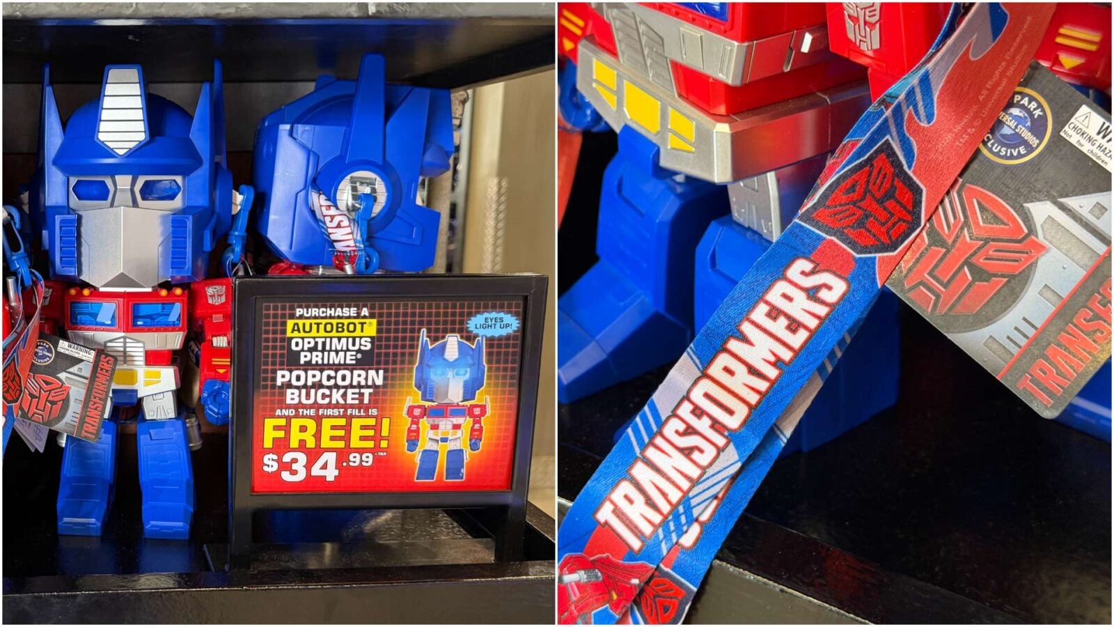 Universal Orlando's Optimus Prime Popcorn Bucket Has Light-Up Eyes and It's Available Now