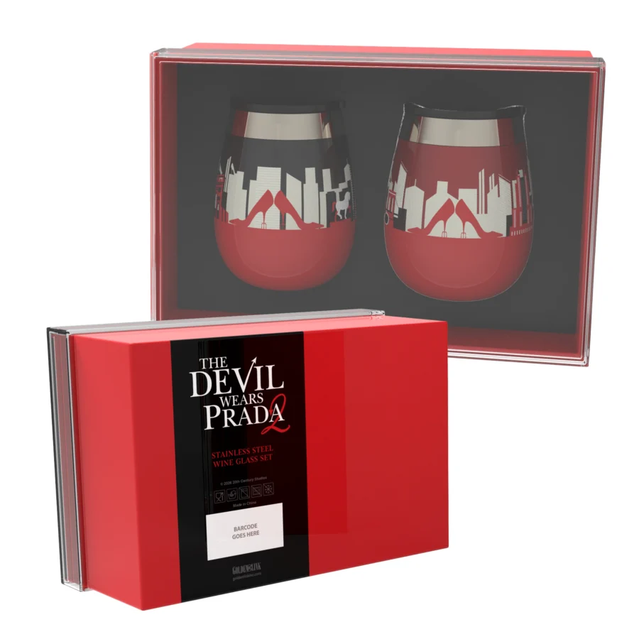 WINETUMBLERS4 Fantasy Land News The Devil Wears Prada 2 12oz Wine Tumbler Set