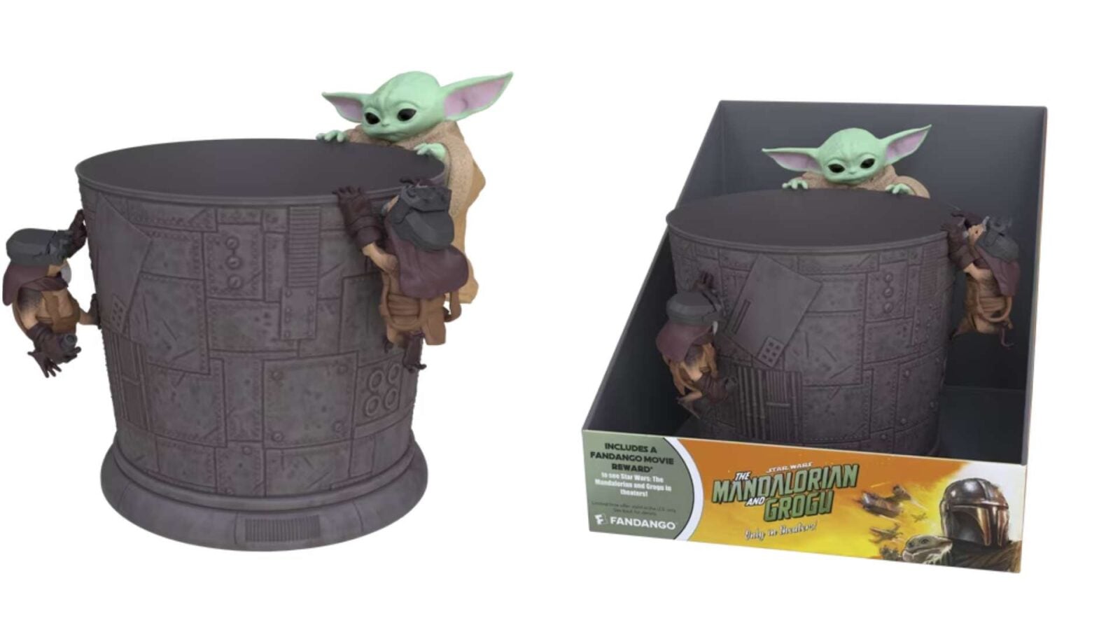 The Mandalorian and Grogu Popcorn Bucket Bundled With a Fandango Ticket