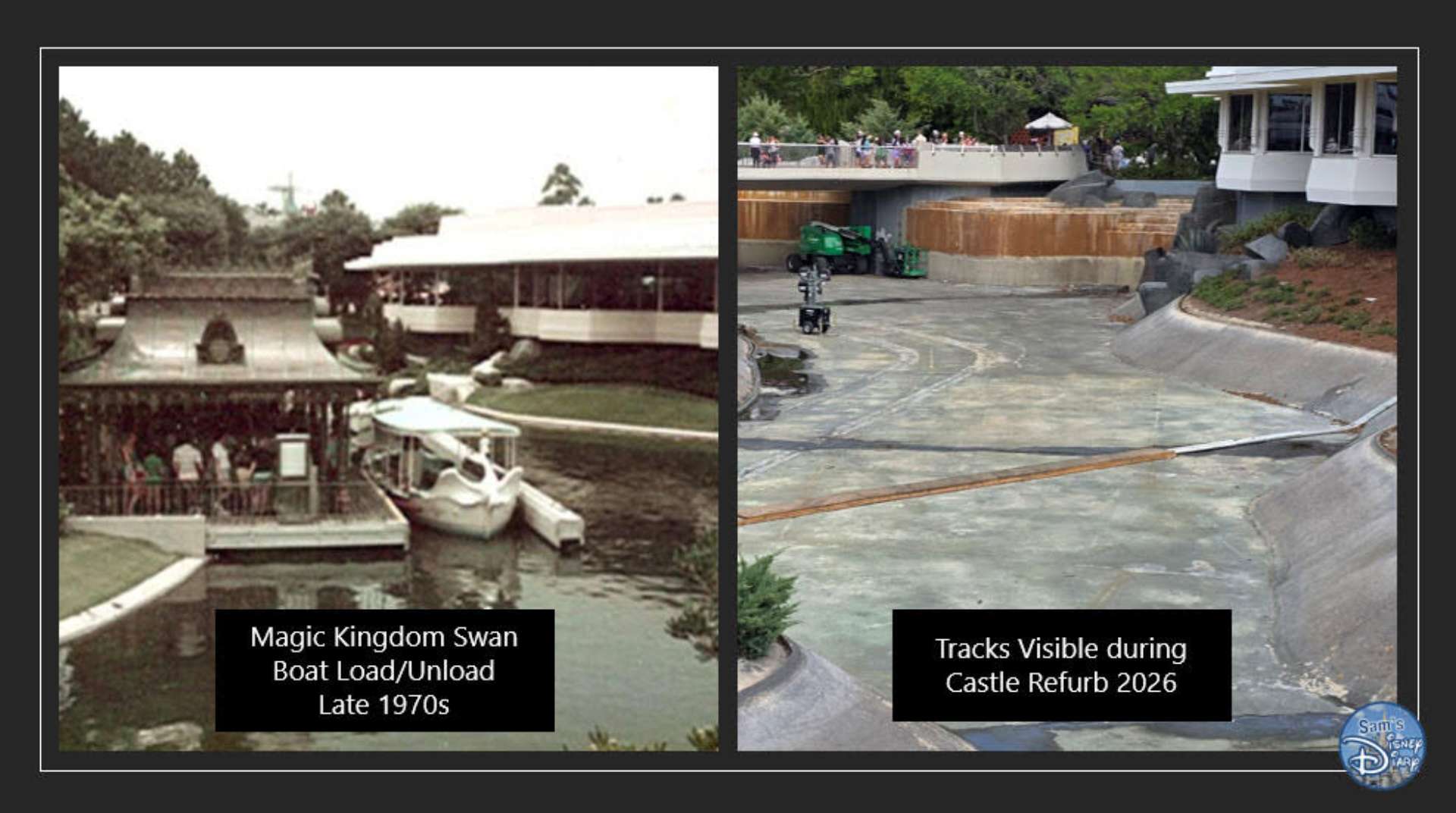 What Are Those Tracks in Cinderella Castle's Moat? The Answer Is a Lost Magic Kingdom Ride