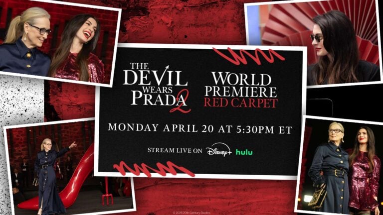 The Devil Wears Prada 2 World Premiere Is Being Livestreamed on Disney Plus and Hulu on April 20