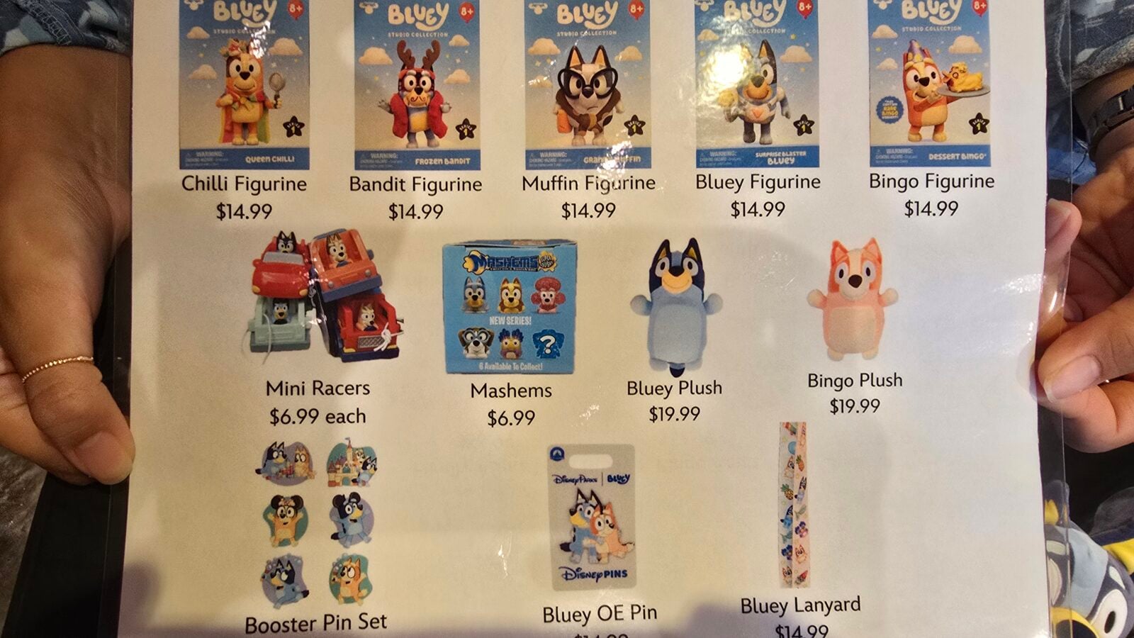 20260525123759 Fantasy Land News Catalog page featuring Bluey figurines Chilli Figurine Bandit Figurine Muffin Figurine Bluey Figurine and Bingo Figurine each 99