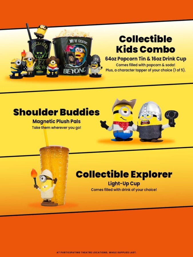 Minions Monsters Popcorn Bucket Regal Fantasy Land News Minions Monsters Popcorn Bucket Regal