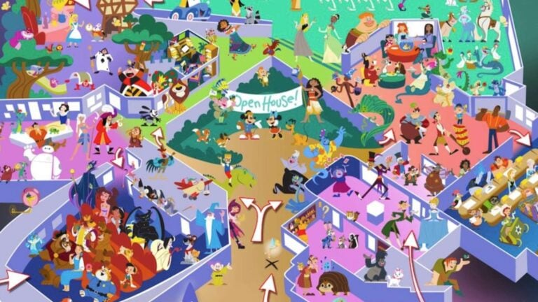 Every Character Hidden in the New Magic of Disney Animation Map at Hollywood Studios
