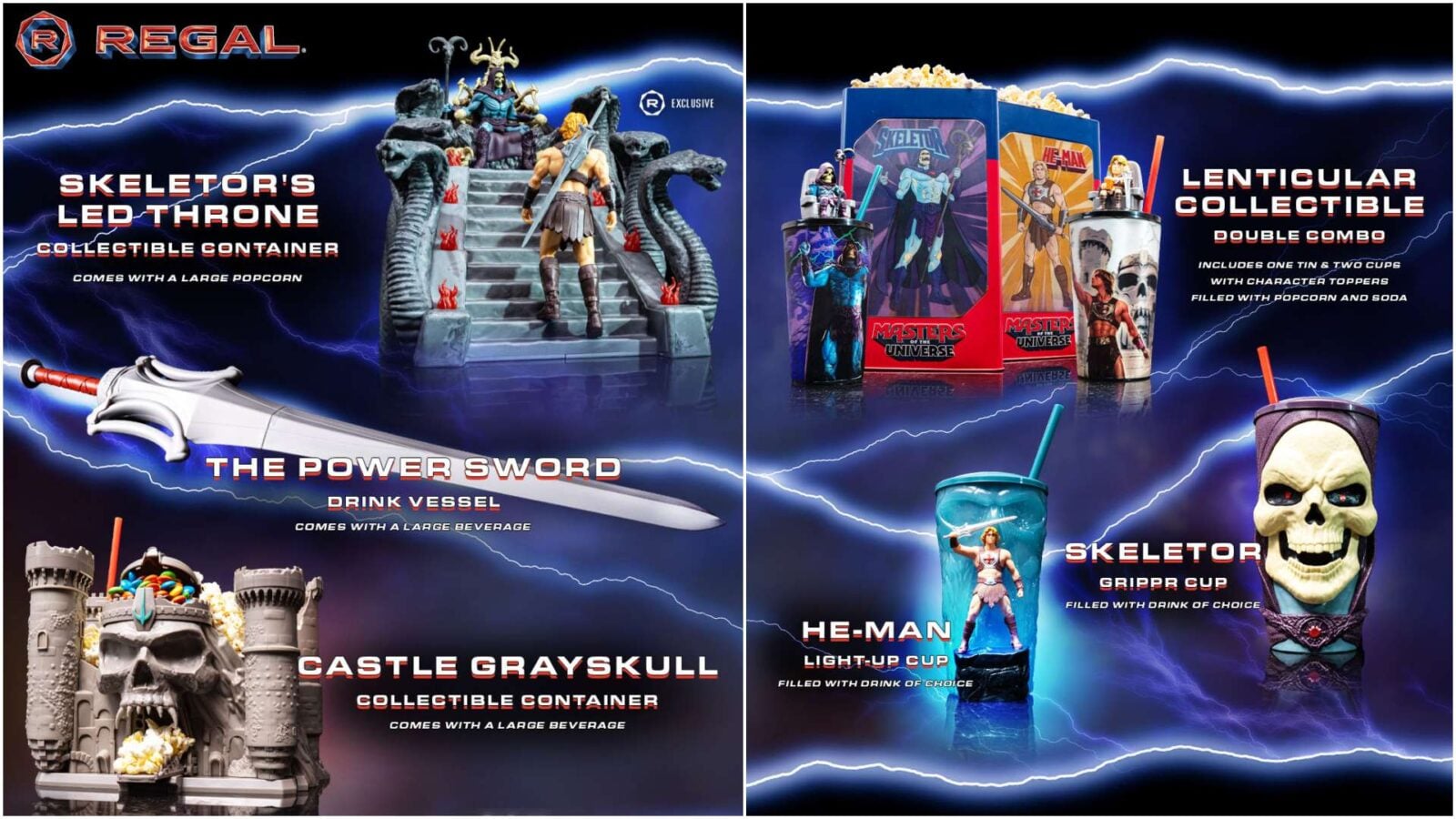 Regal Cinemas Reveals Masters of the Universe Collectibles Skeletors LED Throne Castle Grayskull and the Power Sword Fantasy Land News Regal Cinemas Reveals Masters of the Universe Collectibles Skeletor's LED Throne, Castle Grayskull, and the Power Sword
