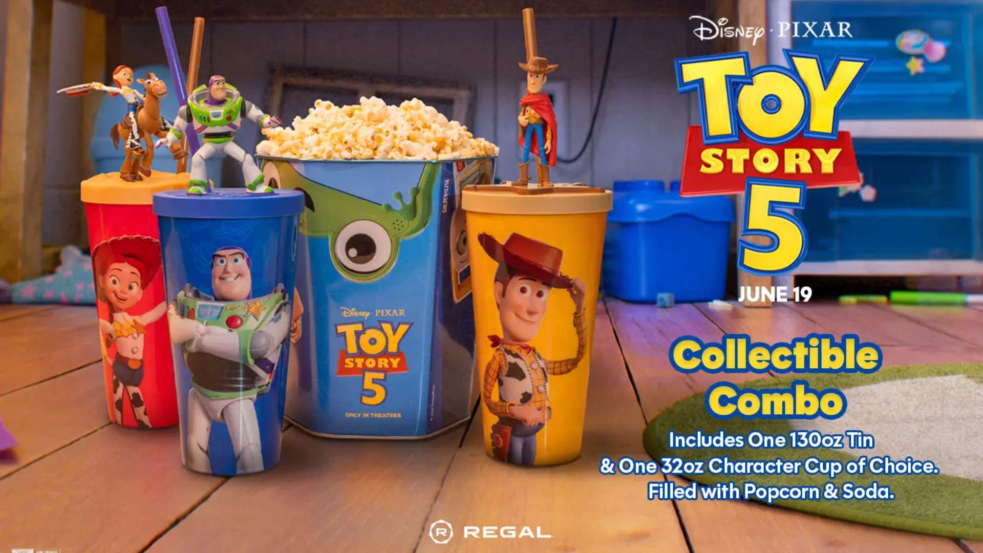 Regal Toy Story 5 Popcorn Bucket Collectibles Confirmed