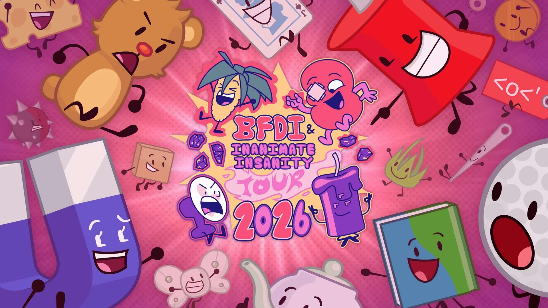 BFDI x II Tour 2026: All 8 Cities Including New Atlanta, Las Vegas, and London Stops