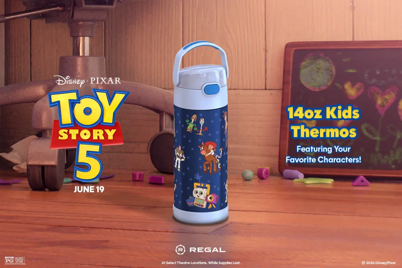 Regal Cinemas Toy Story 5 Collectible Popcorn Buckets