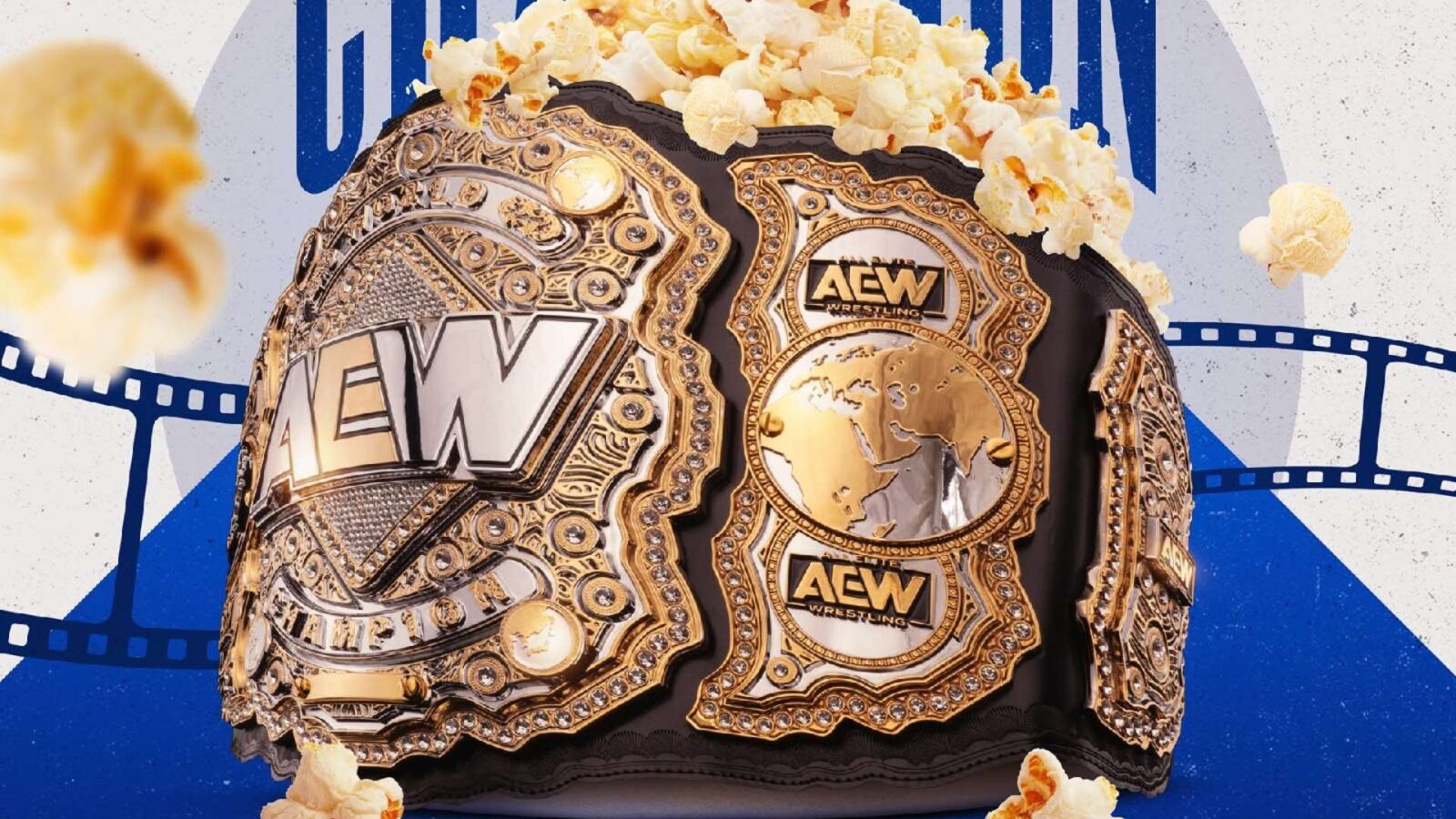 AEW Teases Limited Edition World Champion Popcorn Bucket for Summer Blockbuster